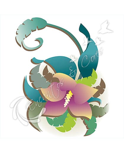 STENCIL LITOARTE STXX-062 FLOR